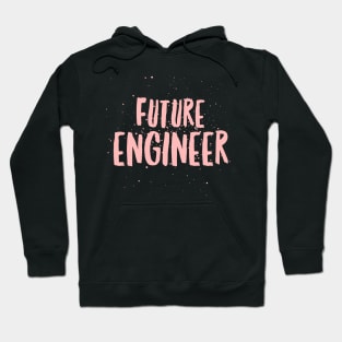 Future Engineer Girls Design Engineer Dad Pink Hoodie